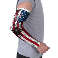 Custom American Flag Motocross Arm Sleeves with Eagle Graphic - Wonder Print Shop