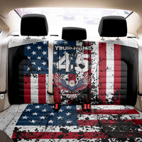 Custom American Flag Motocross Back Car Seat Cover with Eagle Graphic - Wonder Print Shop