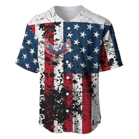 Custom American Flag Motocross Baseball Jersey with Eagle Graphic - Wonder Print Shop