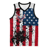 Custom American Flag Motocross Basketball Jersey with Eagle Graphic - Wonder Print Shop