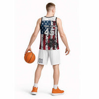 Custom American Flag Motocross Basketball Jersey with Eagle Graphic - Wonder Print Shop