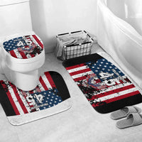 Custom American Flag Motocross Bathroom Set with Eagle Graphic - Wonder Print Shop
