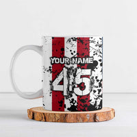 Custom American Flag Motocross Ceramic Mug with Eagle Graphic - Wonder Print Shop