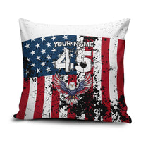Custom American Flag Motocross Pillow Cover with Eagle Graphic - Wonder Print Shop