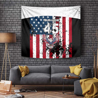 Custom American Flag Motocross Tapestry with Eagle Graphic - Wonder Print Shop