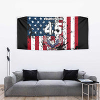 Custom American Flag Motocross Tapestry with Eagle Graphic - Wonder Print Shop