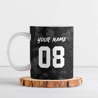Custom American Flag Skull Motocross Ceramic Mug - Wonder Print Shop