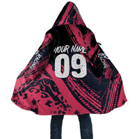 Custom Extreme Motocross Pink Cloak with Bold Tire Track Graphics - Wonder Print Shop