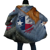 Custom Texas Flag Cloak with Ripped Effect and Fish Scale Pattern - Wonder Print Shop