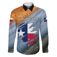Custom Texas Flag Family Matching Mermaid Dress and Hawaiian Shirt with Ripped Effect and Fish Scale Pattern - Wonder Print Shop
