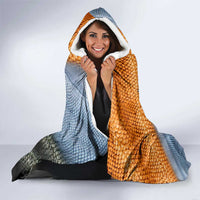 Custom Texas Flag Hooded Blanket with Ripped Effect and Fish Scale Pattern - Wonder Print Shop