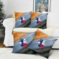 Custom Texas Flag Pillow Cover with Ripped Effect and Fish Scale Pattern - Wonder Print Shop