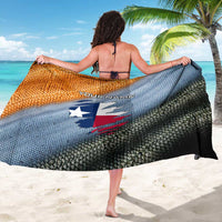 Custom Texas Flag Sarong with Ripped Effect and Fish Scale Pattern - Wonder Print Shop
