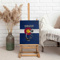 Custom Fishing Hook Canvas Wall Art with Colorado Flag Theme and Blue White Graphic Pattern - Wonder Print Shop