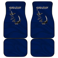 Custom Fishing Hook Car Mats with Colorado Flag Theme and Blue White Graphic Pattern - Wonder Print Shop