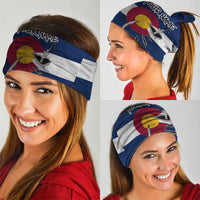 Custom Fishing Hook Neck Gaiter with Colorado Flag Theme and Blue White Graphic Pattern - Wonder Print Shop