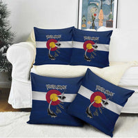 Custom Fishing Hook Pillow Cover with Colorado Flag Theme and Blue White Graphic Pattern - Wonder Print Shop