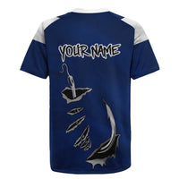 Custom Fishing Hook Rugby Jersey with Colorado Flag Theme and Blue White Graphic Pattern - Wonder Print Shop