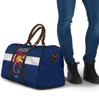Custom Fishing Hook Travel Bag with Colorado Flag Theme and Blue White Graphic Pattern - Wonder Print Shop