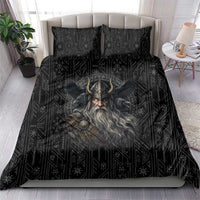Vikings Odin Bedding Set with Viking Runes and Ravens Norse Mythology - Wonder Print Shop