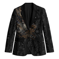 Vikings Odin Blazer with Viking Runes and Ravens Norse Mythology - Wonder Print Shop