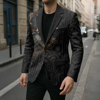 Vikings Odin Blazer with Viking Runes and Ravens Norse Mythology - Wonder Print Shop