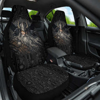 Vikings Odin Car Seat Cover with Viking Runes and Ravens Norse Mythology - Wonder Print Shop