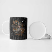 Vikings Odin Ceramic Mug with Viking Runes and Ravens Norse Mythology - Wonder Print Shop