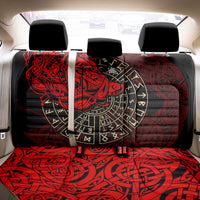 Yggdrasil Back Car Seat Cover with Red Norse Dragon and Runes Viking Heritage Tribute - Wonder Print Shop