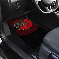 Yggdrasil Car Mats with Red Norse Dragon and Runes Viking Heritage Tribute - Wonder Print Shop