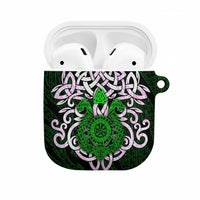 Vegvisir AirPods Case with Green Dragons and Norse Knots Viking Protection Tribute - Wonder Print Shop