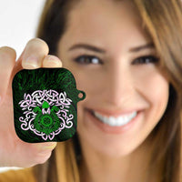 Vegvisir AirPods Case with Green Dragons and Norse Knots Viking Protection Tribute - Wonder Print Shop
