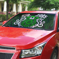 Vegvisir Auto Sun Shade with Green Dragons and Norse Knots Viking Protection Tribute - Wonder Print Shop