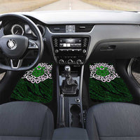 Vegvisir Car Mats with Green Dragons and Norse Knots Viking Protection Tribute - Wonder Print Shop