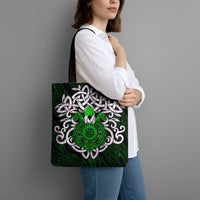 Vegvisir Tote Bag with Green Dragons and Norse Knots Viking Protection Tribute - Wonder Print Shop