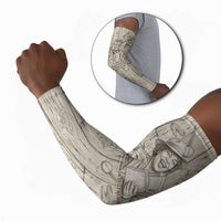 Zora Neale Hurston Arm Sleeves Rustic Wood Engraved Style Illustration Joyful Portrait with Book and Map Donkey - Wonder Print Shop