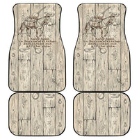 Zora Neale Hurston Car Mats Rustic Wood Engraved Style Illustration Joyful Portrait with Book and Map Donkey - Wonder Print Shop