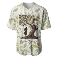 Zora Neale Hurston Baseball Jersey Floral Illustration Featuring Janie’s Dream from Their Eyes Were Watching God - Wonder Print Shop