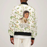 Zora Neale Hurston Bomber Jacket Floral Illustration Featuring Janie’s Dream from Their Eyes Were Watching God - Wonder Print Shop