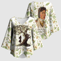 Zora Neale Hurston Kimono Sleeve Blouse Floral Illustration Featuring Janie’s Dream from Their Eyes Were Watching God - Wonder Print Shop