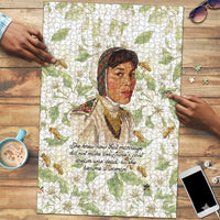 Zora Neale Hurston Puzzle Floral Illustration Featuring Janie’s Dream from Their Eyes Were Watching God - Wonder Print Shop