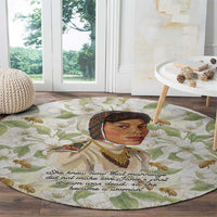 Zora Neale Hurston Round Carpet Floral Illustration Featuring Janie’s Dream from Their Eyes Were Watching God - Wonder Print Shop