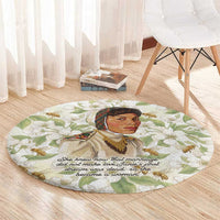 Zora Neale Hurston Round Carpet Floral Illustration Featuring Janie’s Dream from Their Eyes Were Watching God - Wonder Print Shop