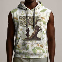 Zora Neale Hurston Sleeveless Hoodie Floral Illustration Featuring Janie’s Dream from Their Eyes Were Watching God - Wonder Print Shop