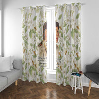 Zora Neale Hurston Window Curtain Floral Illustration Featuring Janie’s Dream from Their Eyes Were Watching God - Wonder Print Shop