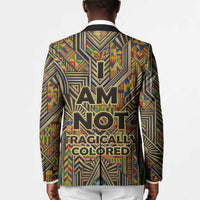 Zora Neale Hurston Blazer Bold Kente and Art Deco Pattern - I Am Not Tragically Colored - Wonder Print Shop