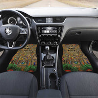 Zora Neale Hurston Car Mats Bold Kente and Art Deco Pattern - I Am Not Tragically Colored - Wonder Print Shop