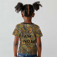 Zora Neale Hurston Kid T shirt Bold Kente and Art Deco Pattern - I Am Not Tragically Colored - Wonder Print Shop