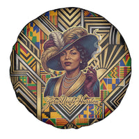 Zora Neale Hurston Spare Tire Cover Bold Kente and Art Deco Pattern - I Am Not Tragically Colored - Wonder Print Shop