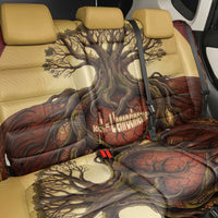 Léopold Sédar Senghor Back Car Seat Cover Sacred Baobab Tree Design African Roots and Symbols Theme Negritude Movement - Wonder Print Shop